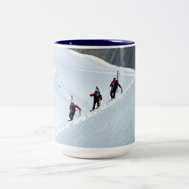 Taza Bicolor Escaleras, Mont Blanc, Francia (Centro)