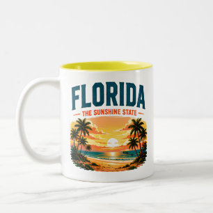 Taza Bicolor Escape al paraíso tropical de Florida