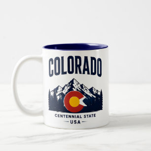 Taza Bicolor Escape de las Montañas Rocosas de Colorado