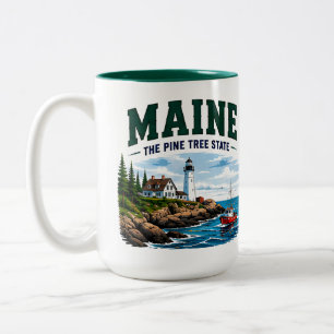 Taza Bicolor Escape en la costa atlántica de Maine