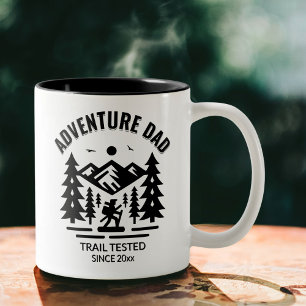 Taza Bicolor Escena de excursión del Personalizado Adventure Da