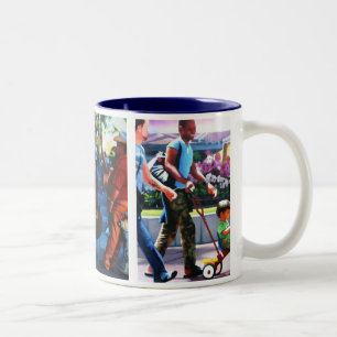 Taza Bicolor Escena de la calle de San Francisco