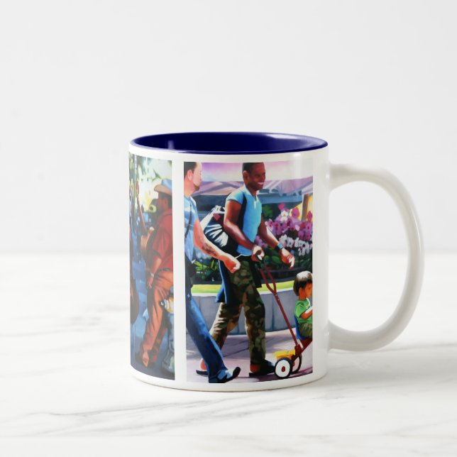 Taza Bicolor Escena de la calle de San Francisco (Derecha)