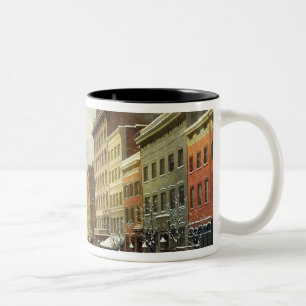 Taza Bicolor Escena de la calle en Nueva York