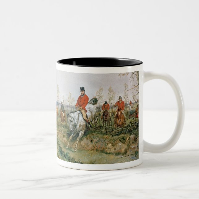 Taza Bicolor Escena de la caza (Derecha)