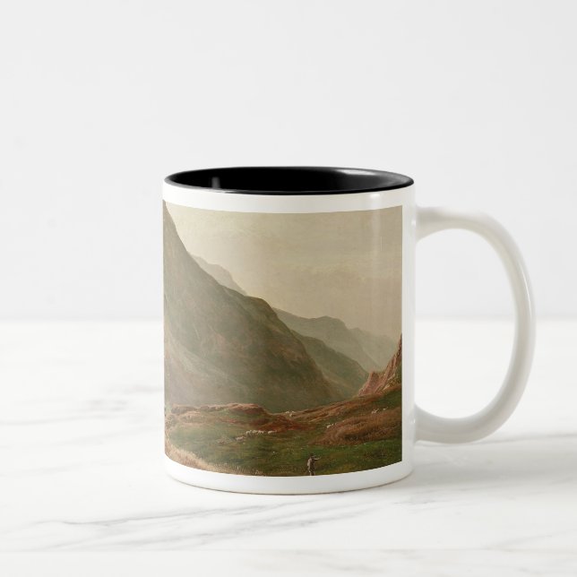 Taza Bicolor Escena de la montaña (Derecha)