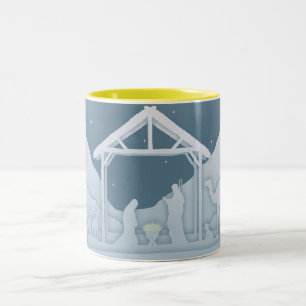 Taza Bicolor Escena de la natividad