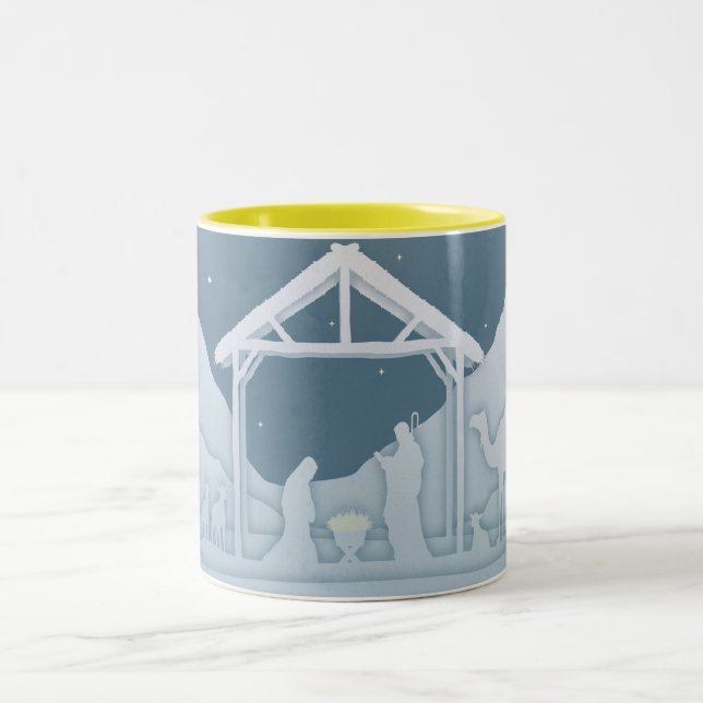 Taza Bicolor Escena de la natividad (Centro)