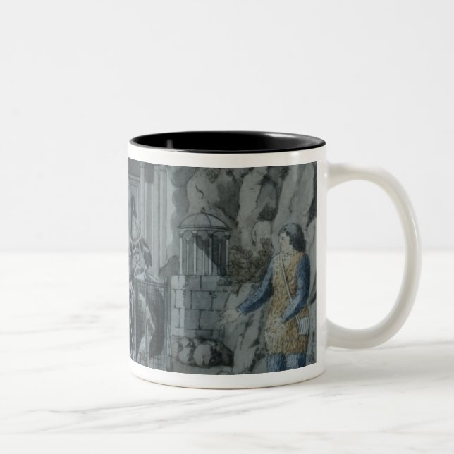 Taza Bicolor Escena 'del Flute mágico (Derecha)