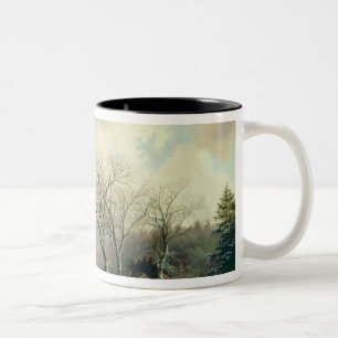 Taza Bicolor Escena del invierno