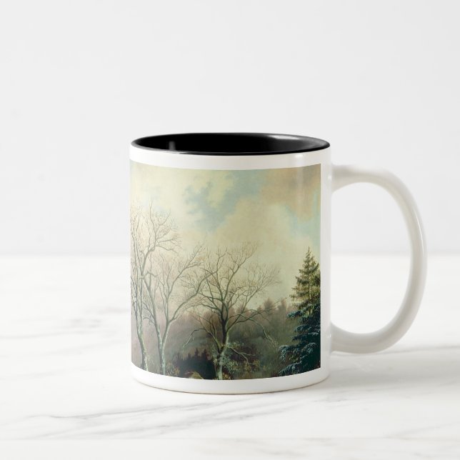 Taza Bicolor Escena del invierno (Derecha)