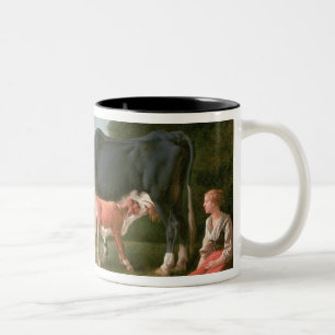 Taza Bicolor Escena pastoral
