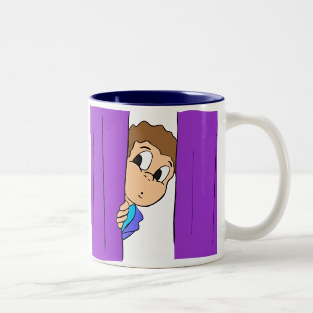 Taza Bicolor Escenario del Club de Dramas Escolar (Derecha)