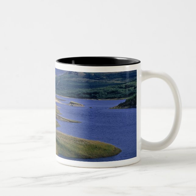 Taza Bicolor Escocia, Highland, Wester Ross, Loch Garry. Un (Derecha)