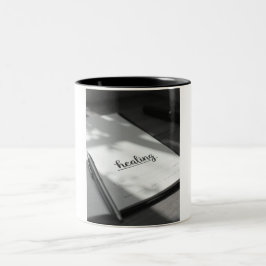 Taza Bicolor Escriba su propia receta para la felicidad