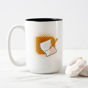 Taza Bicolor Escribiendo a Lover