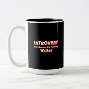 Taza Bicolor Escritor introvertido