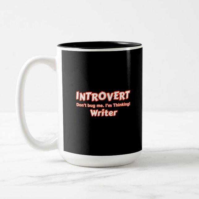 Taza Bicolor Escritor introvertido (Izquierda)