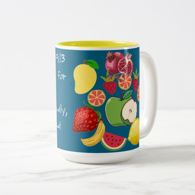 Taza Bicolor Escritura (Anverso derecho)