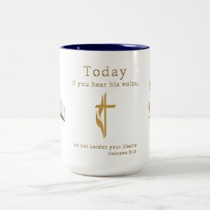 Taza Bicolor Escritura bíblica cristiana