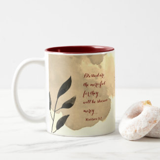 Taza Bicolor Escritura de Beatitudes Verse 5:7