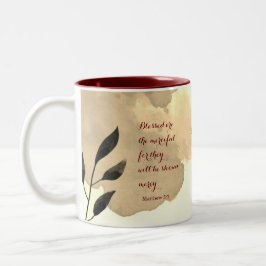 Taza Bicolor Escritura de Beatitudes Verse 5:7