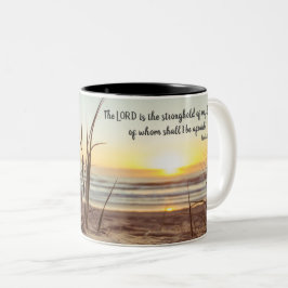 Taza Bicolor Escritura de la familia de la playa,