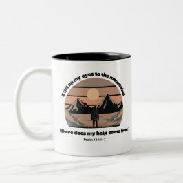 Taza Bicolor Escritura de montaña