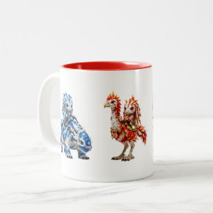 Taza Bicolor Escuadrón Elemental Sigilkin - Jinetes Montados y 