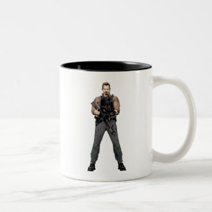 Taza Bicolor Escuadrón suicida   Arte de cómics de Rick Flag