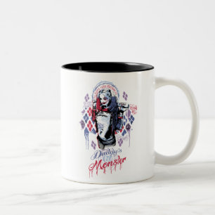 Taza Bicolor Escuadrón suicida Grafiti con tinta Harley Quinn