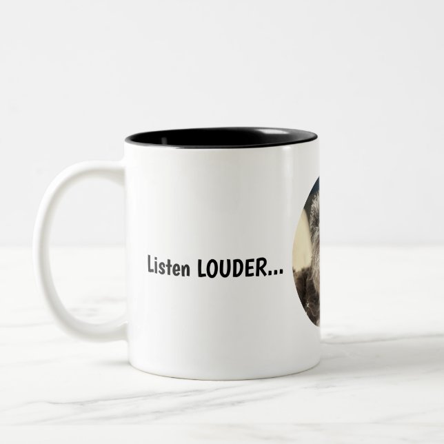 Taza Bicolor Escuchar LOUDER Mug (Izquierda)