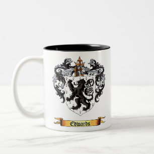 Taza Bicolor Escudo de armas de Edwards