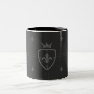 Taza Bicolor Escudo De Armas De Luisiana Fleur De Lis