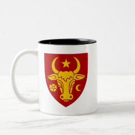 Taza Bicolor Escudo de armas moldavo