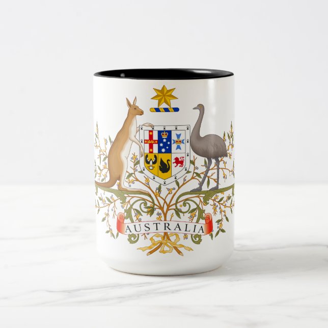 Taza Bicolor Escudo de Australia (Centro)