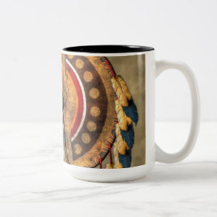 Taza Bicolor Escudo del nativo americano
