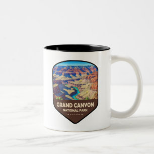 Taza Bicolor Escudo del Parque Nacional del Gran Cañón