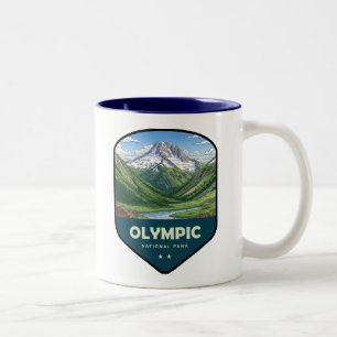 Taza Bicolor Escudo del Parque Nacional Olímpico