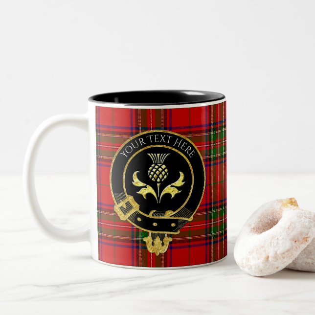 Taza Bicolor Escudo escocés Thistle (Con donut)