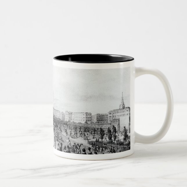 Taza Bicolor Escuela de la Universidad, Londres, 1835 (Derecha)