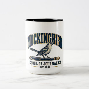 Taza Bicolor Escuela de Periodismo Operation Mockingbird Vintag
