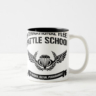 Taza Bicolor Escuela internacional Ender de la batalla de la