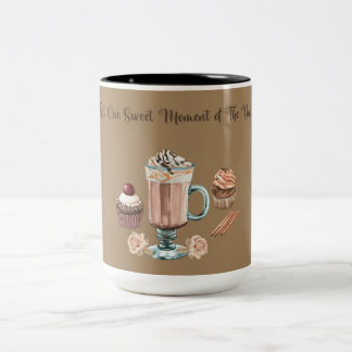 TAZA BICOLOR ESE MOMENTO DULCE DEL DÍA
