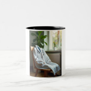 Taza Bicolor Esenciales de médico: Abrigo blanco y estetioscopi