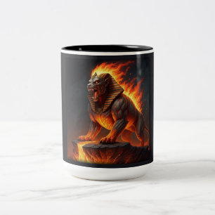 Taza Bicolor Esfinge de incendio elemental