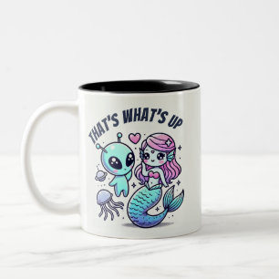 Taza Bicolor Eso es lo que hay Pink Medusa Love