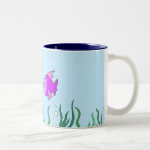 Taza Bicolor Eso parece a pescado
