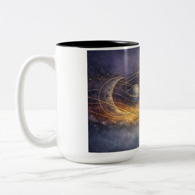 Taza Bicolor Espacio (Izquierda)
