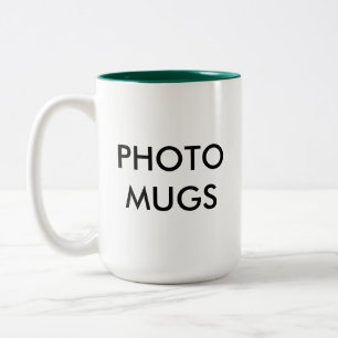 Taza Bicolor Espacio en blanco personalizado personalizado de